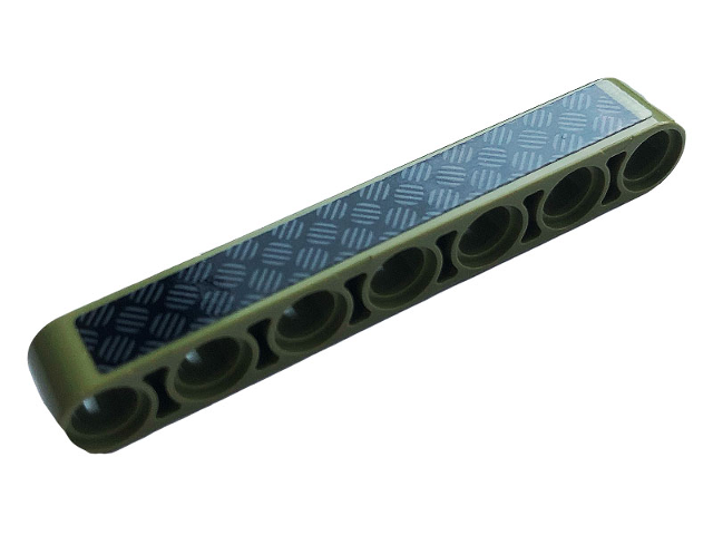 Technic, Liftarm Thick 1 x 7 with Tread Plate Pattern (Sticker) - Set 42110