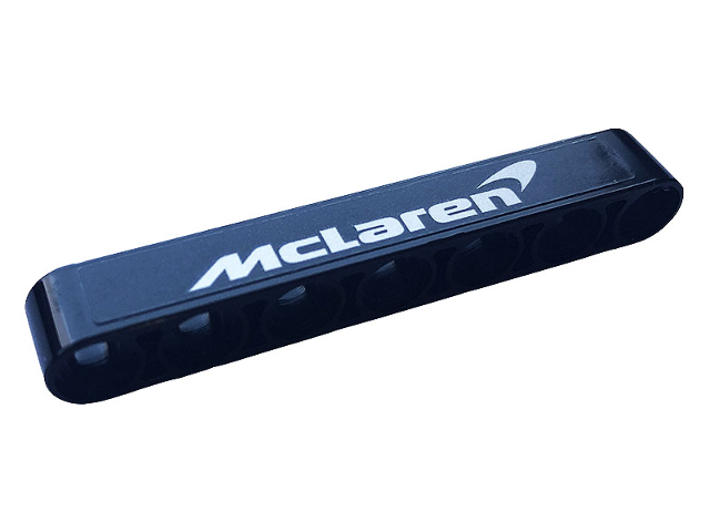 Technic, Liftarm Thick 1 x 7 with Silver Logo 'McLaren' Pattern (Sticker) - Set 42123