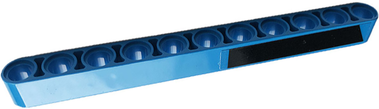 Technic, Liftarm Thick 1 x 11 with Black Stripe Pattern Model Right Side (Sticker) - Set 42083