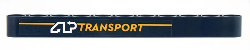 Technic, Liftarm Thick 1 x 11 with Bright Light Orange and White 'AP TRANSPORT' Pattern Model Left Side (Sticker) - Set 42147