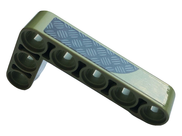 Technic, Liftarm, Modified Bent Thick L-Shape 3 x 5 with Tread Plate Pattern Model Right Side (Sticker) - Set 42110
