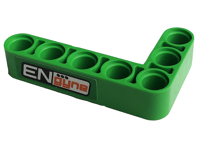 Technic, Liftarm, Modified Bent Thick L-Shape 3 x 5 with 'ENgyne' Pattern Model Left Side (Sticker) - Set 42129