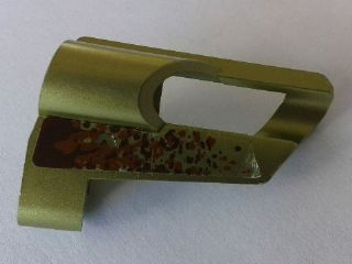 Technic, Panel Fairing # 5 Small Short, Large Hole, Side A with Mud Pattern 1 (Sticker) - Set 8465