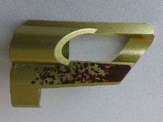 Technic, Panel Fairing # 5 Small Short, Large Hole, Side A with Mud Pattern 2 (Sticker) - Set 8465