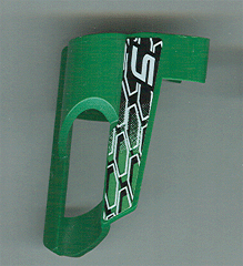 Technic, Panel Fairing # 6 Small Short, Large Hole, Side B with Number 5, White and Black Hexagons Pattern (Sticker) - Set 8469