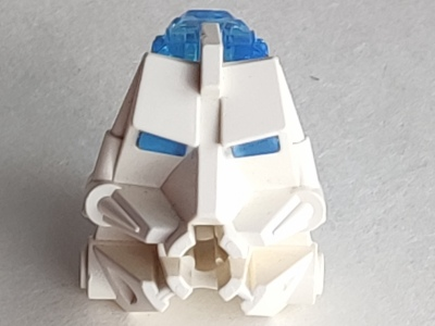 Bionicle Head Connector Block 3 x 4 x 1 2/3 with Trans-Medium Blue Eye / Brain Stalk (32553 / 32554)