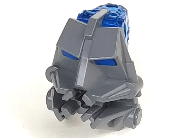 Bionicle Head Connector Block 3 x 4 x 1 2/3 with Trans-Dark Blue Eye / Brain Stalk (32553 / 32554)