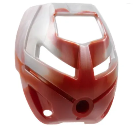 Bionicle Mask Ruru with Marbled Pearl Light Gray Pattern