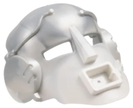 Bionicle Mask Mahiki with Marbled Pearl Light Gray Pattern