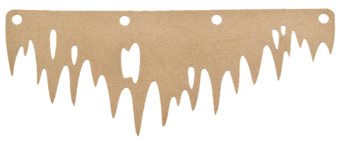 Cloth Sail Tattered Long with 4 Round Holes and 6 Ripped Holes