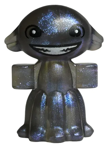 Grindylow with Black Eyes and Wide Open Mouth Smile with White Teeth Pattern