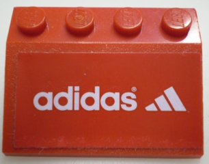 Slope 33 3 x 4 with Adidas Logo Pattern (Sticker) - Set 3426