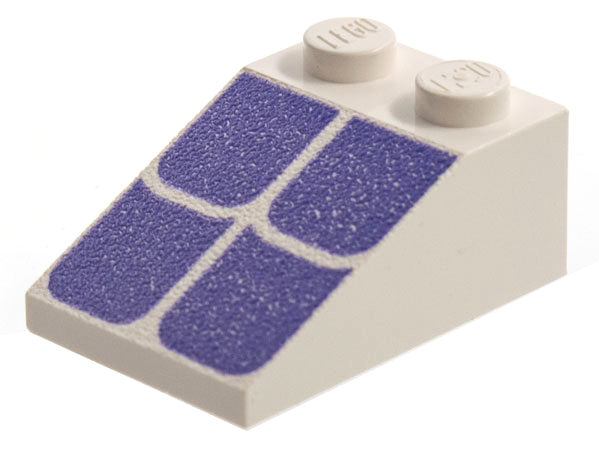 Slope 33 3 x 2 with Violet Roof Tiles Pattern