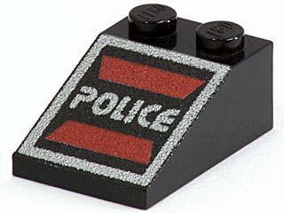 Slope 33 3 x 2 with Space Police I Logo Pattern