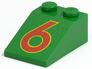 Slope 33 3 x 2 with Red Number 6 Pattern