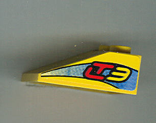 Slope 33 3 x 2 with 'LT3' Pattern on Both Sides (Stickers) - Set 8251