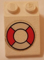 Slope 33 3 x 2 with Life Preserver Pattern (Sticker) - Set 314-1