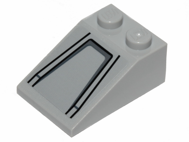 Slope 33 3 x 2 with SW Darth Vader's Castle Panel Pattern (Sticker) - Set 75251