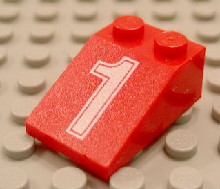 Slope 33 3 x 2 with White Number 1 Pattern