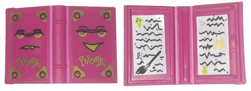 Minifigure, Utensil Book 2 x 3 with Belville Faces and Spells Pattern (Stickers) - Sets 5804 / 5962