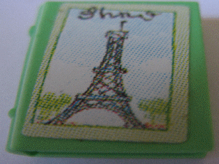 Minifigure, Utensil Book 2 x 3 with Eiffel Tower Pattern (Sticker) - Set 3290