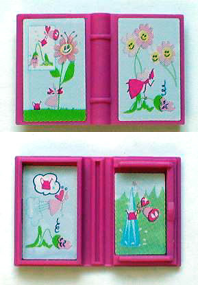 Minifigure, Utensil Book 2 x 3 with Fairy and Flowers Story Pattern (Stickers) - Set 7579