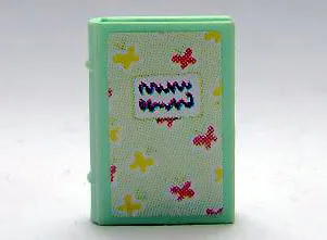 Minifigure, Utensil Book 2 x 3 with Red and Yellow Butterflies Diary Pattern (Stickers) - Set 3211