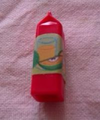 Scala Accessories Carton Milk, Label with Glass and Fruits Pattern (Sticker) - Set 3149