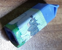 Scala Accessories Carton Milk, Label with Black and White Cow in Pasture Pattern (Sticker) - Set 3243