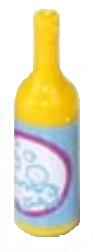 Scala Accessories Bottle Wine with Label with Bubbles Pattern (Sticker) - Set 5944