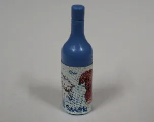 Scala Accessories Bottle Wine with Label with White Cat and Brown Dog Pattern (Sticker) - Set 3110