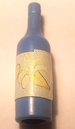 Scala Accessories Bottle Wine with Label with Bananas Pattern (Sticker) - Set 3116