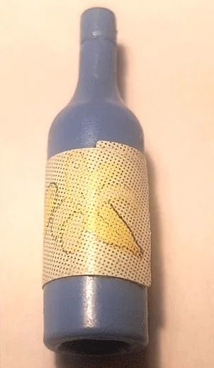 Scala Accessories Bottle Wine with Label with Bananas Pattern (Sticker) - Set 3116