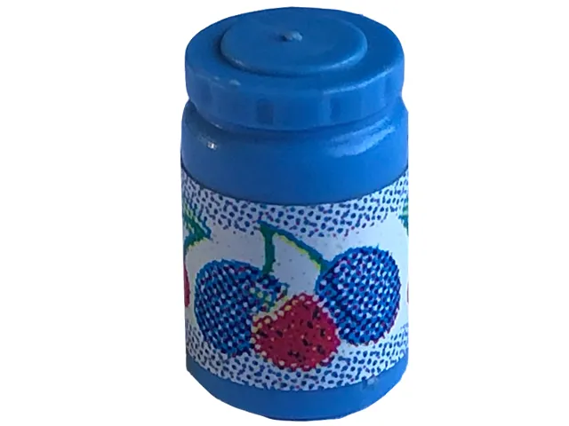 Scala Accessories Jar Jam / Jelly with Strawberry, Plums, and Cherries on Label Pattern (Sticker) - Sets 3115 / 3243