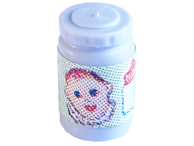Scala Accessories Jar Jam / Jelly, Label with Baby Face, Phial and Measuring Cup Pattern (Sticker) - Set 3243