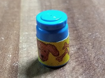 Scala Accessories Jar Jam / Jelly, Label with Brown Dog Face and Bones Pattern (Sticker) - Set 3110