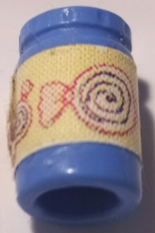 Scala Accessories Jar Jam / Jelly with Wrapped Spiral Candy on Yellow Background Pattern (Sticker) - Set 3116