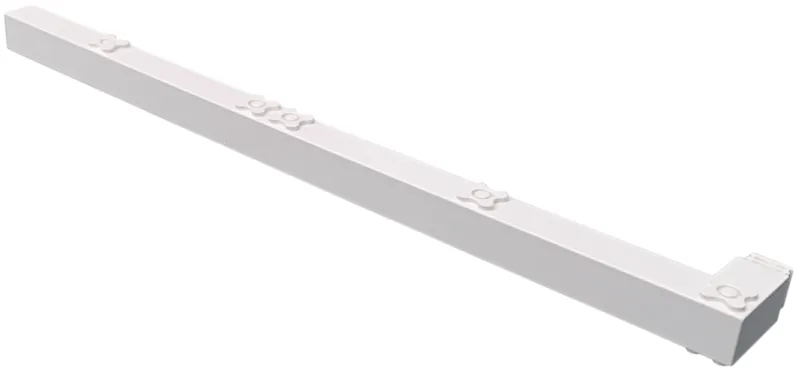 Scala Support L 40 Studs Long with Support Connector with Pin and Support Connector Brick, Pin Hole (33036 / 6808 / 6810)