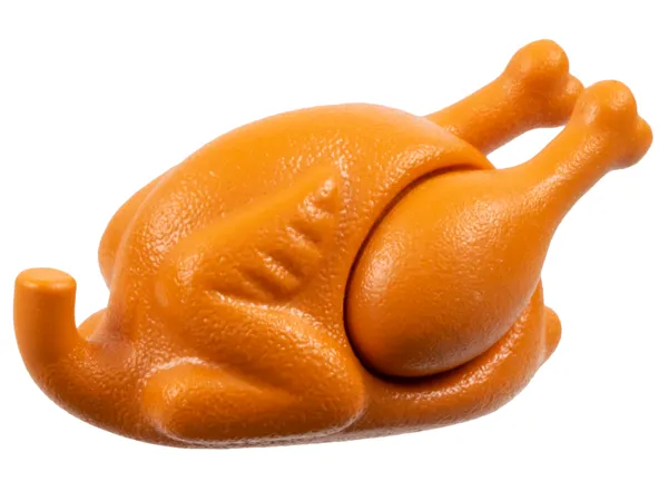 Turkey (Type 1) with Drumsticks 20mm with Round Opening on Back (33048 / 33057)