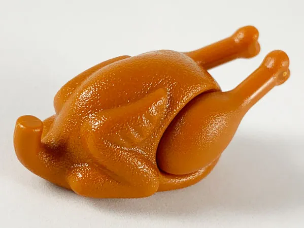 Turkey (Type 1) with Drumsticks 22mm with Oval Opening on Back (33048 / 42876)