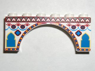 Arch 1 x 6 x 2 with Indian Pattern