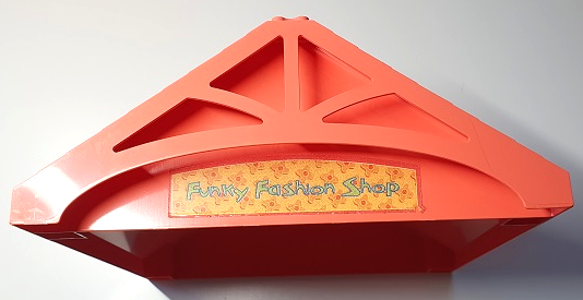 Scala Roof 24 x 22 x 7 with 'Funky Fashion Shop' and Flowers Pattern (Sticker) - Set 3118