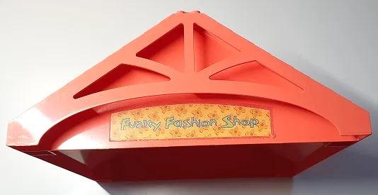 Scala Roof 24 x 22 x 7 with 'Funky Fashion Shop' and Flowers Pattern (Sticker) - Set 3118