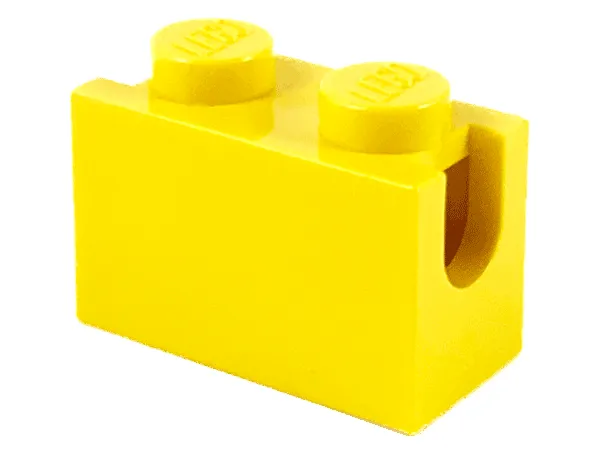 Brick, Modified 1 x 2 with Digger Bucket Arm Holder