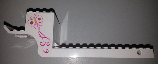 Vehicle, Base 10 x 21 x 5 1/3 Belville Horse Carriage with Butterfly Pattern on Both Sides (Stickers) - Set 7578