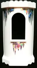 Belville Wall, Tower with Window with Icicles Pattern (Stickers) - Set 7581