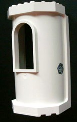 Belville Wall, Tower with Window with Snowflake Pattern on Outside (Sticker) - Set 7581