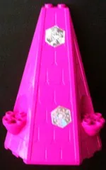 Tower Roof 6 x 8 x 9 with Snowflakes Pattern on Front (Stickers) - Set 7581