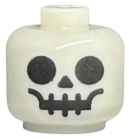 Minifigure, Baby / Toddler Head with Neck with Standard Skull Pattern