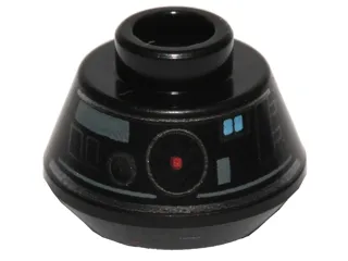 Cone 1 1/2 x 1 1/2 x 2/3 Truncated with BB-9E Droid Pattern